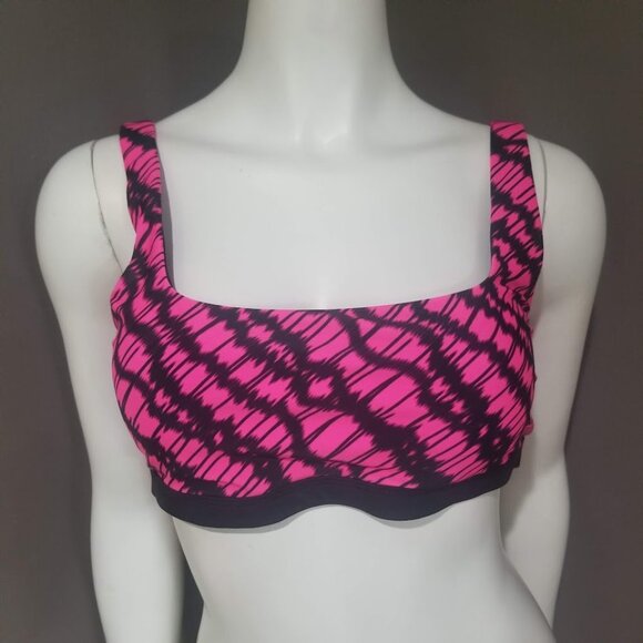 DKNY  Printed Square Neck Bikini Top Size Large - Picture 2 of 9